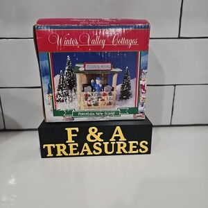 Winter Valley Cottages Porcelain News Stand